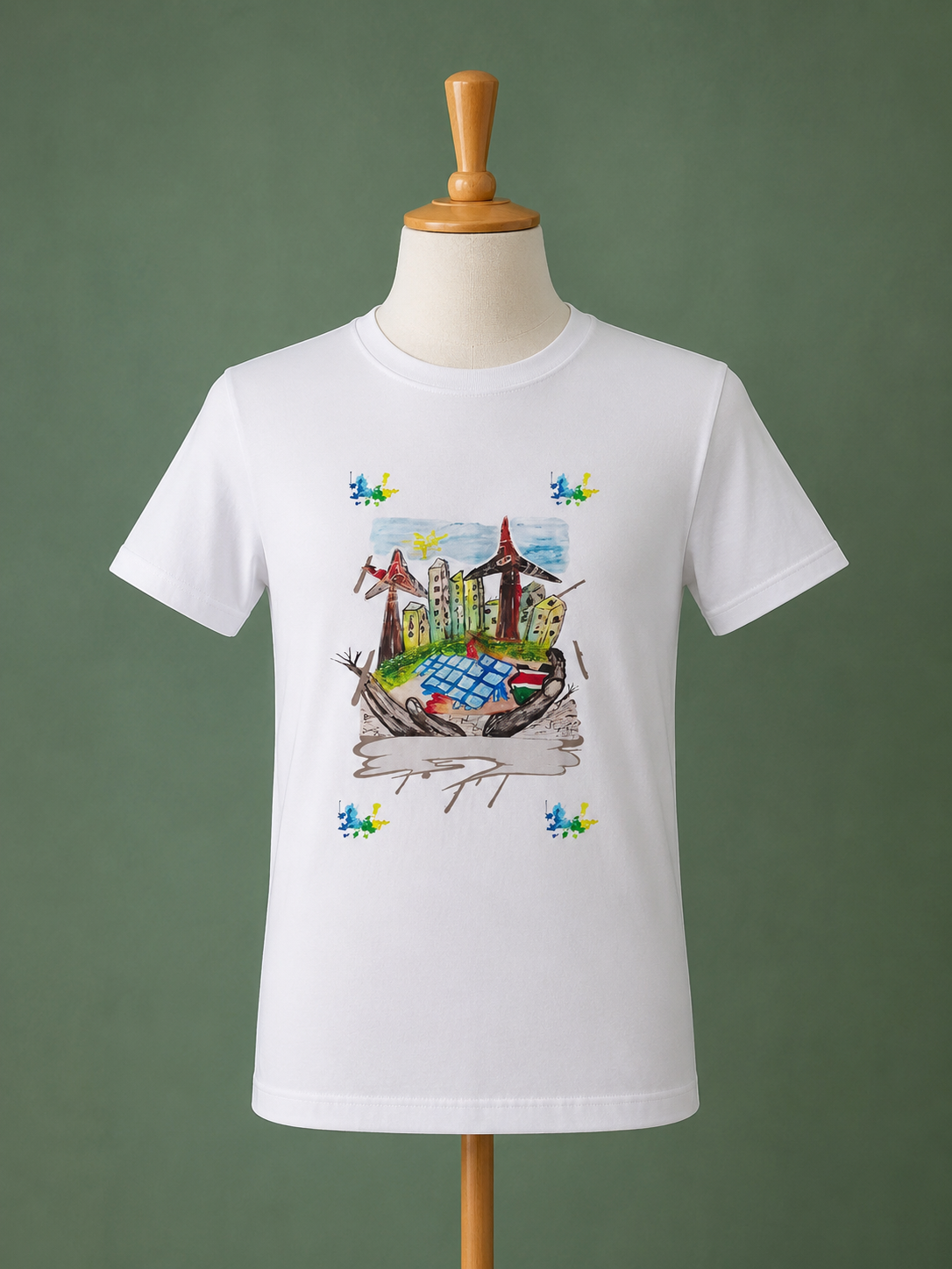 Jesse Ellis environmental artwork T-shirt